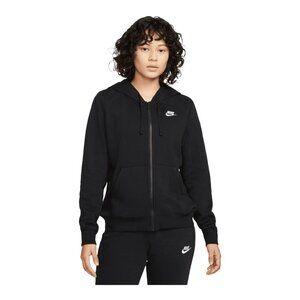 Nike Women's Club Cotton Full Zip Hoodie - Large